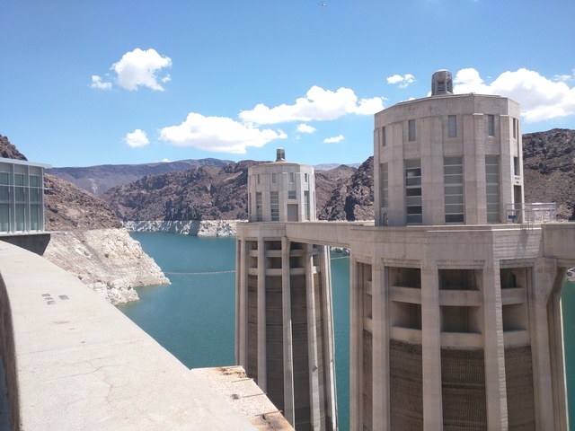 Hoover dam intakes